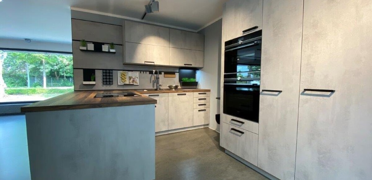 Schüller Modell Elba Beton Quarzgrau Nachbildung